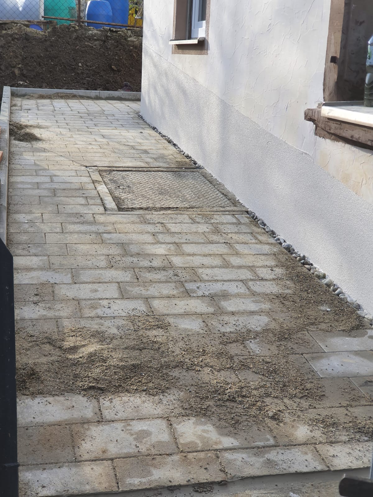 Pflastersteine verlegen